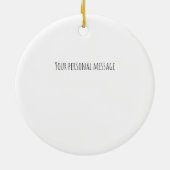 Waterverf Ik wou dat je naast de deur leefde aande Keramisch Ornament (Achterkant)