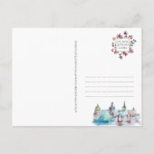 Waterverf Illustrated Map of England Art Briefkaart (Achterkant)