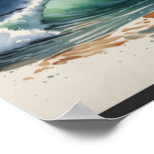 Waterverf Illustratie Art#4 Poster (Hoek)