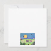 Waterverf illustratie Butterflies Love Couple Kaart (Achterkant)