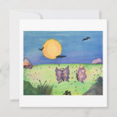 Waterverf illustratie Butterflies Love Couple Kaart (Voorkant)