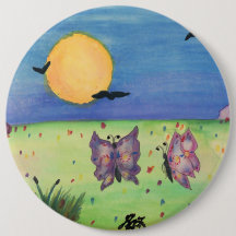 Waterverf illustratie Butterflies Love Couple