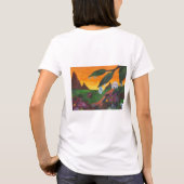 Waterverf Illustratie Butterfly Fantasy World T-shirt (Achterkant)