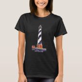 Waterverf Illustratie Cape Hatteras Vuurtoren T-shirt (Voorkant)