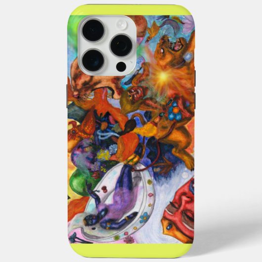 Waterverf Illustratie Eros rijdt Leeuwin Godin Case-Mate iPhone Case (Achterkant)