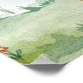 Waterverf illustratie — Fairy forest. Kinderen Poster (Hoek)