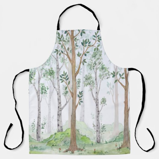 Waterverf illustratie — Fairy forest. Kinderen Schort (Voorkant)