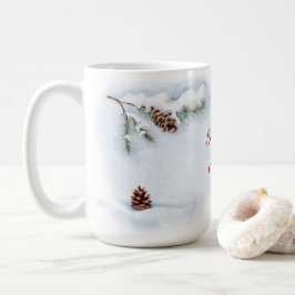waterverf illustratie "Happy Winter" Koffiemok