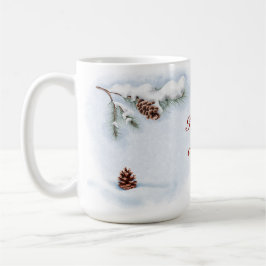 waterverf illustratie "Happy Winter" Koffiemok