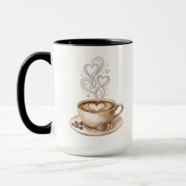 Waterverf Illustratie Koffiekop | Mokken en Kopjes