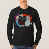 Waterverf Illustratie Magische kerstman T-shirt (Voorkant)