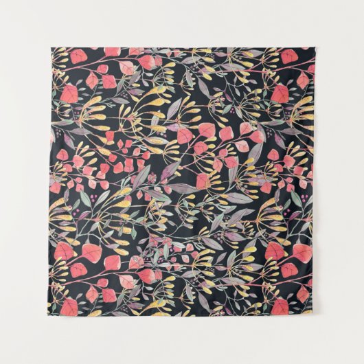 waterverf illustratie naadloze patroonbloemen m wandkleed (Voorkant (horizontaal))