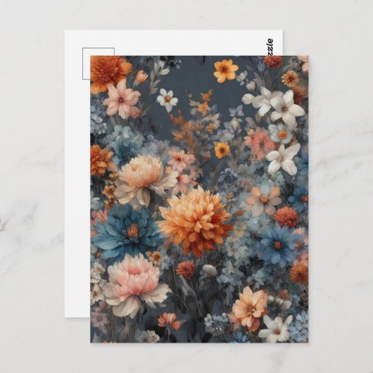 Waterverf Illustratie rustiek elegant Briefkaart (Voorkant / Achterkant)