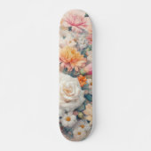Waterverf Illustratie rustiek  elegant Persoonlijk Skateboard (Voorkant)