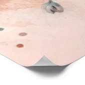 Waterverf Illustratie rustiek  elegant Poster (Hoek)