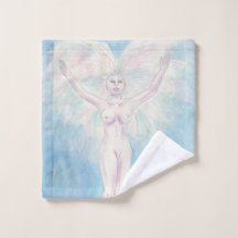 Waterverf Illustratie Schilderij Godin Rising