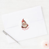 Waterverf illustratie Sinterklaas Ronde Sticker (Envelop)