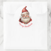 Waterverf illustratie Sinterklaas Ronde Sticker (Tas)