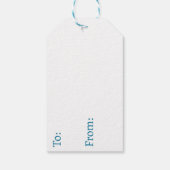 Waterverf Illustratie Teddy Bear Baby shower Cadeaulabel (Achterkant)