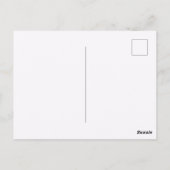 Waterverf illustratie van een pelikaan briefkaart (Achterkant)