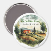 Waterverf Illustratie van Toscane Italië Magneet (Voorkant / Achterkant)