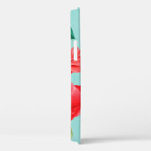 Waterverf illustraties van rode bloemen. Naadloos Case-Mate iPhone Case (Achterkant / Rechts)