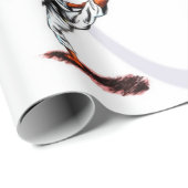 waterverf illustreert de diversiteit van karate do cadeaupapier (Rol Hoek)