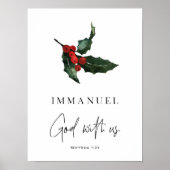 Waterverf Immanuël met ons poster (Voorkant)