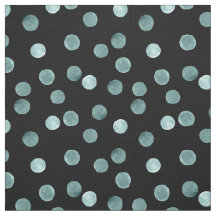 WATERVERF . In blauwe stippen.