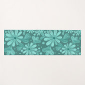 Waterverf in Blauwgroen en Aqua Yoga Mat (Voorkant (horizontaal))