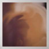 Waterverf in bruine tinten voor rustieke decor Pos Poster (Voorkant)