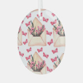 Waterverf in enveloppen: naadloos motief glas ornament (Voorkant links)