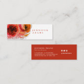 Waterverf in gouden kleur mini visitekaartje (Voorkant / Achterkant)