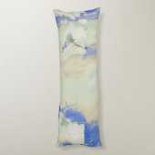 Waterverf in het Bleek groen en blauw Lichaamskussen (Achterkant (Verticaal))