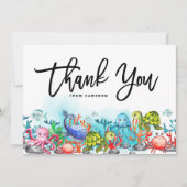 Waterverf in het kader van de partij Zee van Birth Bedankkaart (Voorkant)