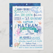 Waterverf in het kader van de uitnodiging van het  (Voorkant / Achterkant)