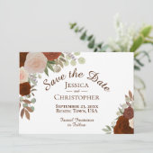 Waterverf in het najaar save the date (Staand voorkant)