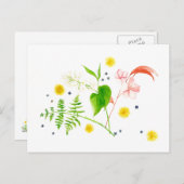 waterverf in het wild briefkaart (Voorkant / Achterkant)