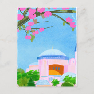 Waterverf in Istanboel Briefkaart