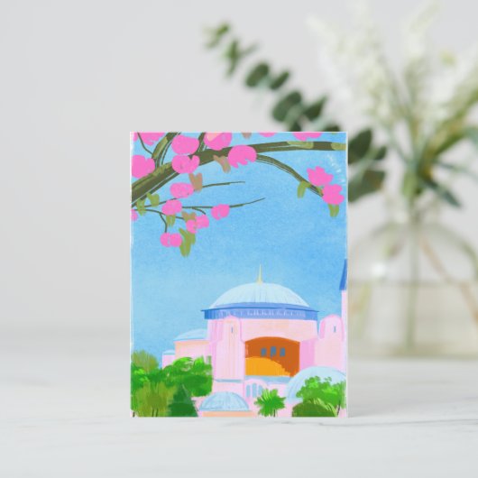 Waterverf in Istanboel Briefkaart (Staand voorkant)