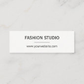 Waterverf in penseelvorm mini visitekaartje (Achterkant)