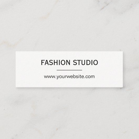 Waterverf in penseelvorm mini visitekaartje (Achterkant)