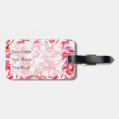 Waterverf in Waterverven | Monogram Bagagelabel (Achterkant horizontaal)