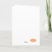 Waterverf in yogapose Relax Wenskaart Bedankkaart (Achterkant)