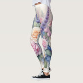 Waterverf in zachte pastelkleuren leggings (Links)