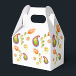 Waterverf Indian Paisley Bedankdoosjes<br><div class="desc">Trendy indiaanse waterverf begunstigt dozen met een handgeschilderd paisleypatroon.</div>