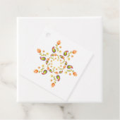 Waterverf Indian Paisley Bedankjes Labels (In situ)