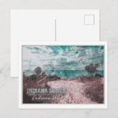 WATERVERF INDIANA DUNES - VERENIGDE STATEN INDIANA BRIEFKAART (Voorkant / Achterkant)