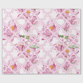 Waterverf Indiase Lotus Flower Cadeaupapier (Vlak)