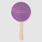 Waterverf Indiase Lotus Flower Handwaaier (Achterkant)